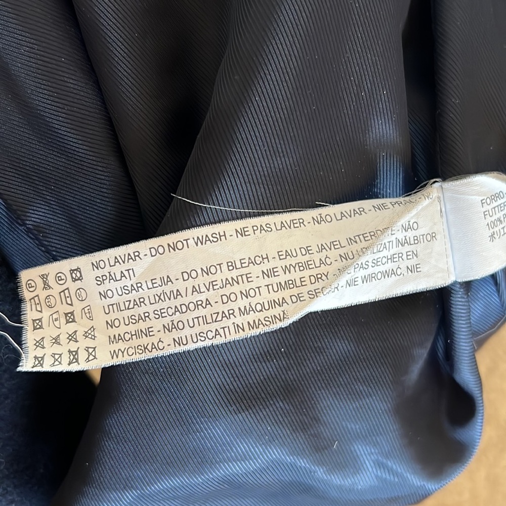 Zara Basic Double Breasted Wool Blend Long Pea Co… - image 6